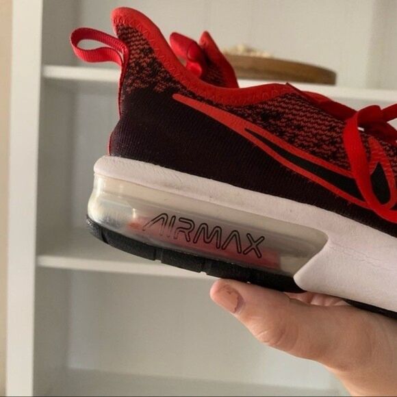 Nike Air Max University Red & Black Sequent 4 Sneakers - Picture 4 of 11